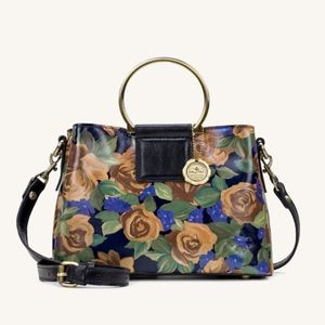 Patricia Nash Empoli Satchel Blue Sky Rose